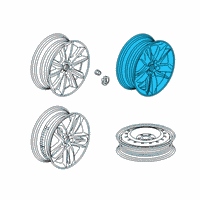 OEM 2021 Acura RDX WHEEL (19X8J) Diagram - 42700-TJB-A21