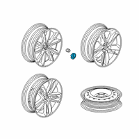 OEM 2021 Acura RDX Cap Assembly, Wheel Ct Diagram - 44732-TZ3-A10