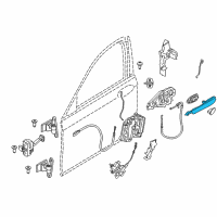 OEM BMW 540i xDrive Outer Right Painted Door Handle Diagram - 51-21-8-492-176