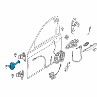 OEM 2017 BMW 540i xDrive Front Door Brake Diagram - 51-21-7-341-030