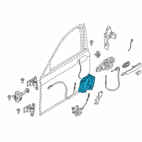 OEM BMW i3 Left System Latch Diagram - 51-21-7-281-935