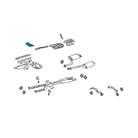 OEM 2012 Lexus LS460 Insulator, Front Floor Heat, NO.3 Diagram - 58155-50050