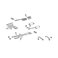 OEM 2011 Lexus LS460 Bracket, Rear Floor Heat Insulator, NO.2 Diagram - 58346-50010