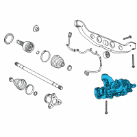 OEM Chevrolet Trax Carrier Diagram - 42550052