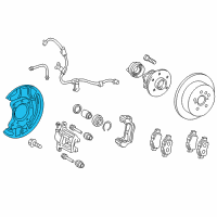 OEM 2014 Scion tC Dust Shield Diagram - 47881-21020