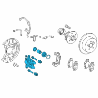 OEM Lexus CT200h Disc Brake Cylinder Assembly, Rear Left Diagram - 47850-12240