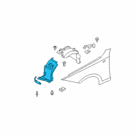 OEM 2013 BMW 135is Cover, Wheel Housing, Bottom Left Diagram - 51-71-7-180-149