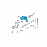 OEM 2013 BMW 128i Cover, Wheel Housing, Front Right Diagram - 51-71-7-207-650