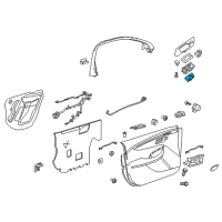 OEM 2014 Chevrolet Impala Window Switch Diagram - 22819398