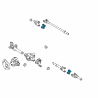 OEM 2013 Ford F-250 Super Duty U-Joint Diagram - 5C3Z-3249-BA