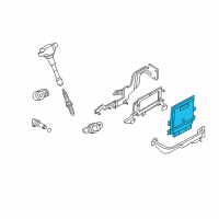 OEM 2012 Infiniti M37 Engine Control Module Diagram - 23710-1MV0A