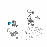 OEM 2001 Honda Accord System Unit, Multi Plex Control (Passenger Side) Diagram - 38850-S82-A03