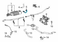 OEM Lexus Hose Sub-Assembly, Fuel Diagram - 77404-42160