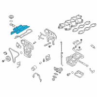 OEM 2017 Nissan GT-R Cover Assembly - Valve Rocker Diagram - 13264-JF00D