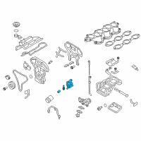 OEM Nissan GT-R Bracket-Oil Filter Diagram - 15238-JF00D