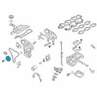 OEM 2017 Nissan GT-R Pulley-Crankshaft Diagram - 12303-JF00A