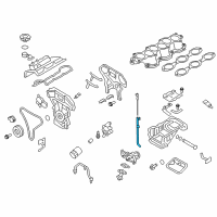 OEM 2017 Nissan GT-R Guide-Oil Level Gauge Diagram - 11150-JF00A