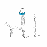 OEM 2021 Toyota Sequoia Strut Mount Diagram - 48609-0C040