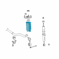 OEM 2014 Toyota Sequoia Coil Spring Diagram - 48131-0C511