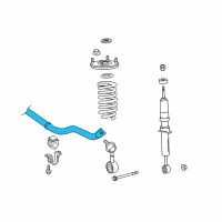 OEM 2022 Toyota Sequoia Stabilizer Bar Diagram - 48811-0C030