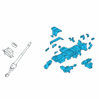 OEM Nissan Murano Column Assy-Steering, Upper Diagram - 48810-1VG6E