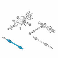 OEM 2016 Hyundai Genesis Shaft Assembly-Drive Rear, RH Diagram - 49601-B1400