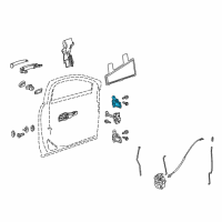 OEM Chevrolet Cruze Limited Upper Hinge Diagram - 13501716