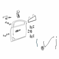 OEM 2011 Cadillac SRX Lock Rod Diagram - 20858768