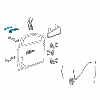 OEM 2020 Buick Encore Handle, Outside Diagram - 13577716