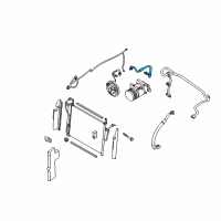 OEM 2008 Nissan Titan Hose Flexible, High Diagram - 92490-ZT05A