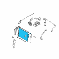 OEM Nissan Pathfinder Armada Condenser & Liquid Tank Assy Diagram - 92100-9GF0A