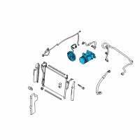 OEM Nissan Pathfinder Compressor-Air Conditioner Diagram - 92600-9FE1D