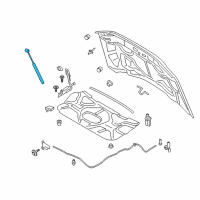 OEM Ford F-250 Super Duty Lift Cylinder Diagram - LC3Z-16C826-A