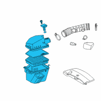 OEM Lexus GS300 Cleaner Assy, Air Diagram - 17700-31570