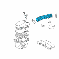 OEM 2011 Lexus GS450h Hose, Air Cleaner Diagram - 17881-31160