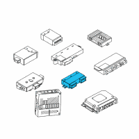 OEM 2010 BMW 650i Sunroof Control Module Diagram - 61-35-9-137-055