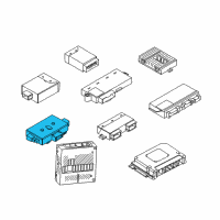 OEM BMW 645Ci Door Module, Driver Diagram - 61-35-9-110-845