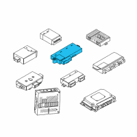 OEM 2005 BMW 645Ci Electrical Control Module Diagram - 61-35-6-965-050