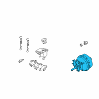 OEM 1996 Chevrolet Cavalier Hydraulic Power Brake Booster Diagram - 15235028