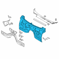 OEM 2012 BMW X3 SPLASH WALL Diagram - 41-00-7-267-116