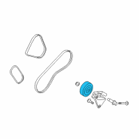 OEM 2010 Kia Rio Pulley Assembly-Tension Diagram - 231292D530