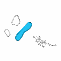 OEM 2008 Kia Rio5 Air Conditioner Serpentine Belt Diagram - 977131C200