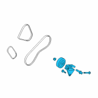 OEM Kia Rio Bracket Assembly-Tension PULLEY Diagram - 977042D530