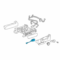 OEM 2007 Buick Rendezvous Switch Asm-Driver Seat Adjuster Memory *Gray L Diagram - 15913671