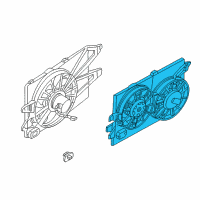 OEM 2001 Ford Focus Fan Assembly Diagram - 1S4Z-8C607-CC