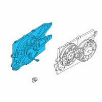 OEM 2001 Ford Focus Fan Assembly Diagram - 1S4Z-8C607-DD