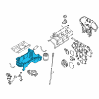 OEM 2001 Infiniti QX4 Engine Oil Pan Diagram - 11111-4W000