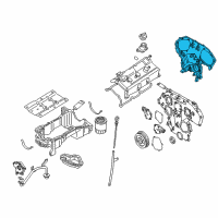 OEM Nissan Pathfinder Cover Assy-Front Diagram - 13500-AG220