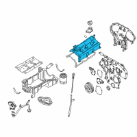 OEM Nissan Pathfinder Cover Assy-Valve Rocker Diagram - 13264-5W501