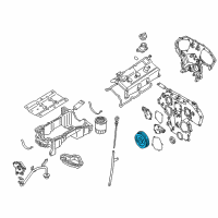 OEM Infiniti Pulley-Crankshaft Diagram - 12303-4W01A